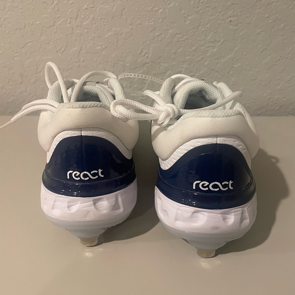 Nike Alpha Huarache Elite 4 Baseball Cleats Navy White FD2745-103 Men - Picture 2 of 5